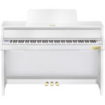 Casio Celviano Grand Hybrid GP-310 Piano digital estilo consola con banco (blanco satinado) - Imagen 4