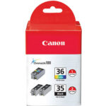 Tanque de tinta Canon Twin PGI-35 negro y CLI-36 color