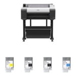 Canon imagePROGRAF TM-250 24" Large-Format Printer with Four PFI-120 Ink Cartridges Kit