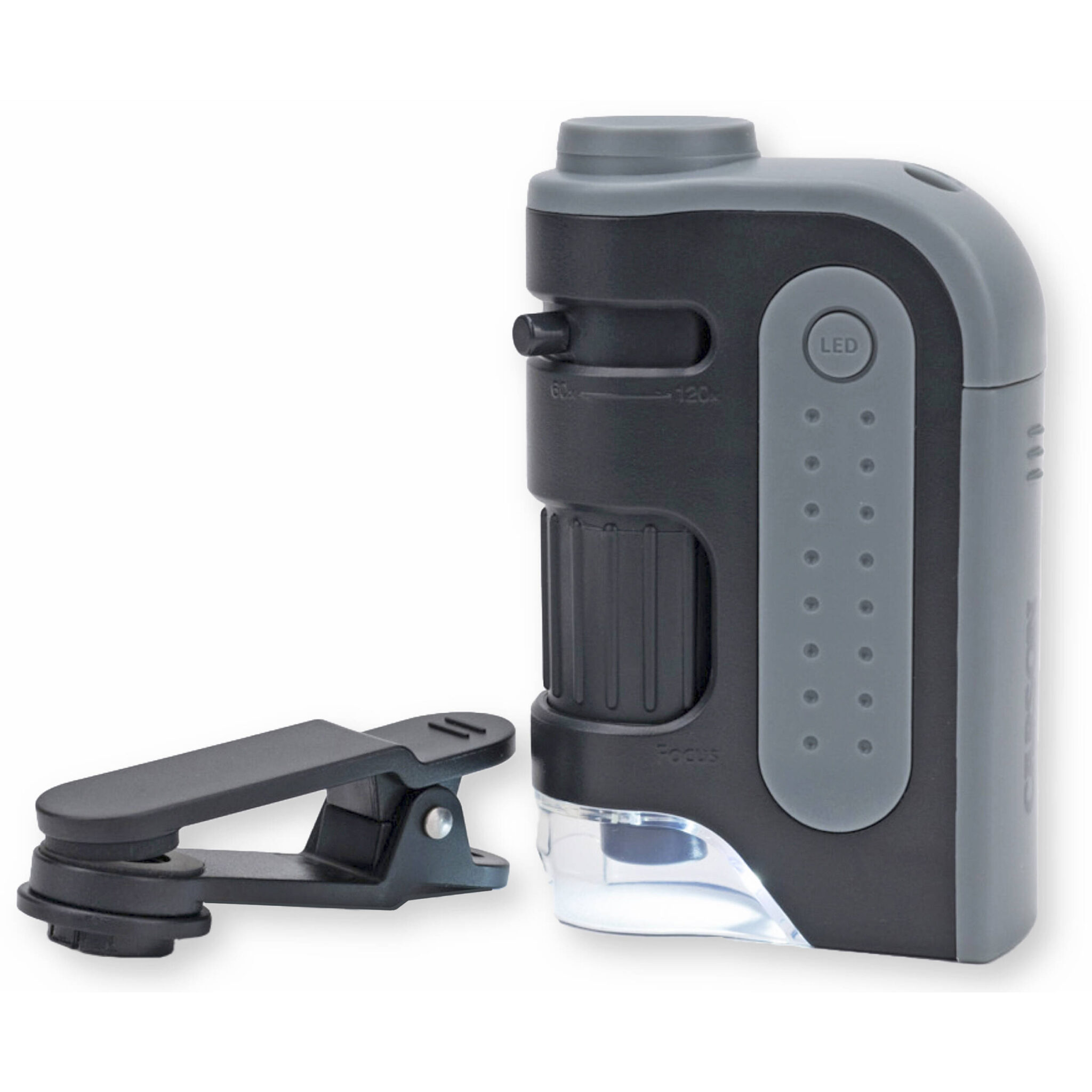 78394fe7017146f0c1ae57a0cb86d74e.jpg Carson MicroBrite Pro Microscopio de bolsillo con zoom y iluminación LED con clip adaptador para teléfono inteligente - Imagen 1