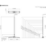 Soporte de pedestal Panasonic para pantallas TH-65SF2U y TH-55SF2U - Imagen 2