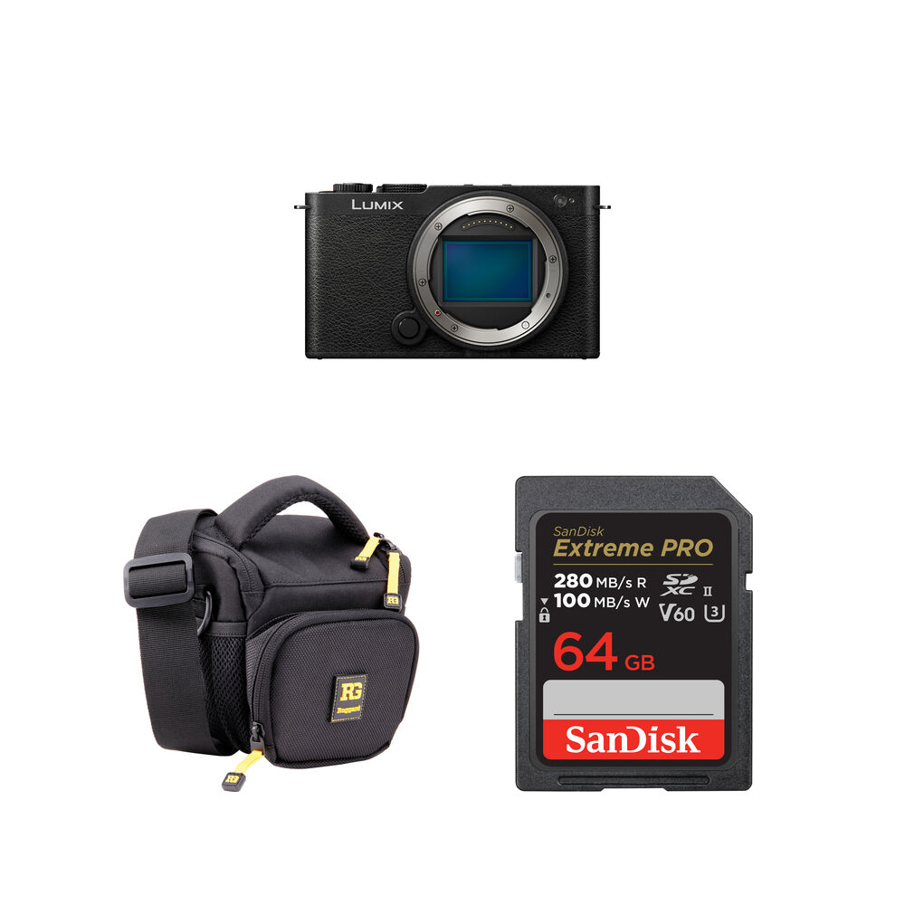 79e5c23fc88a5900919702626ce237b2.jpg Cámara sin espejo Panasonic LUMIX S9 con paquete básico (negro) - Imagen 1