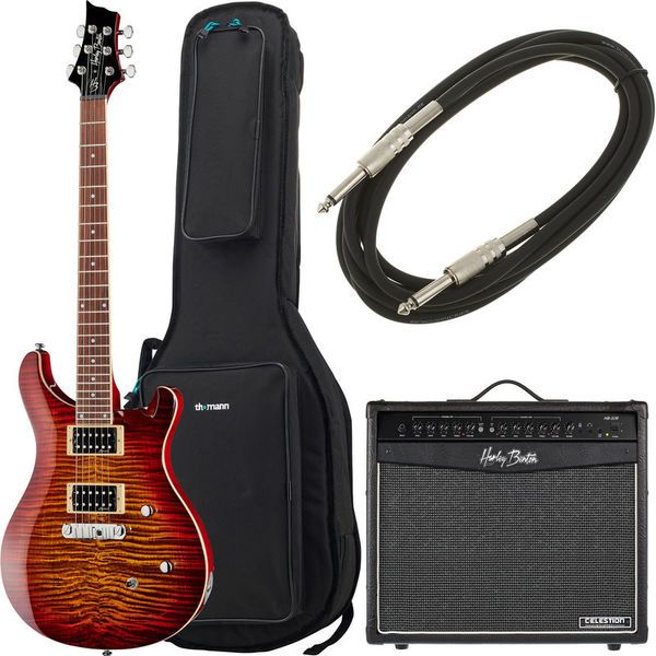 7ac5179451663b023ea678b94ab391ba.jpg Harley Benton CST-24 Paradise Flame Bundle - Imagen 1