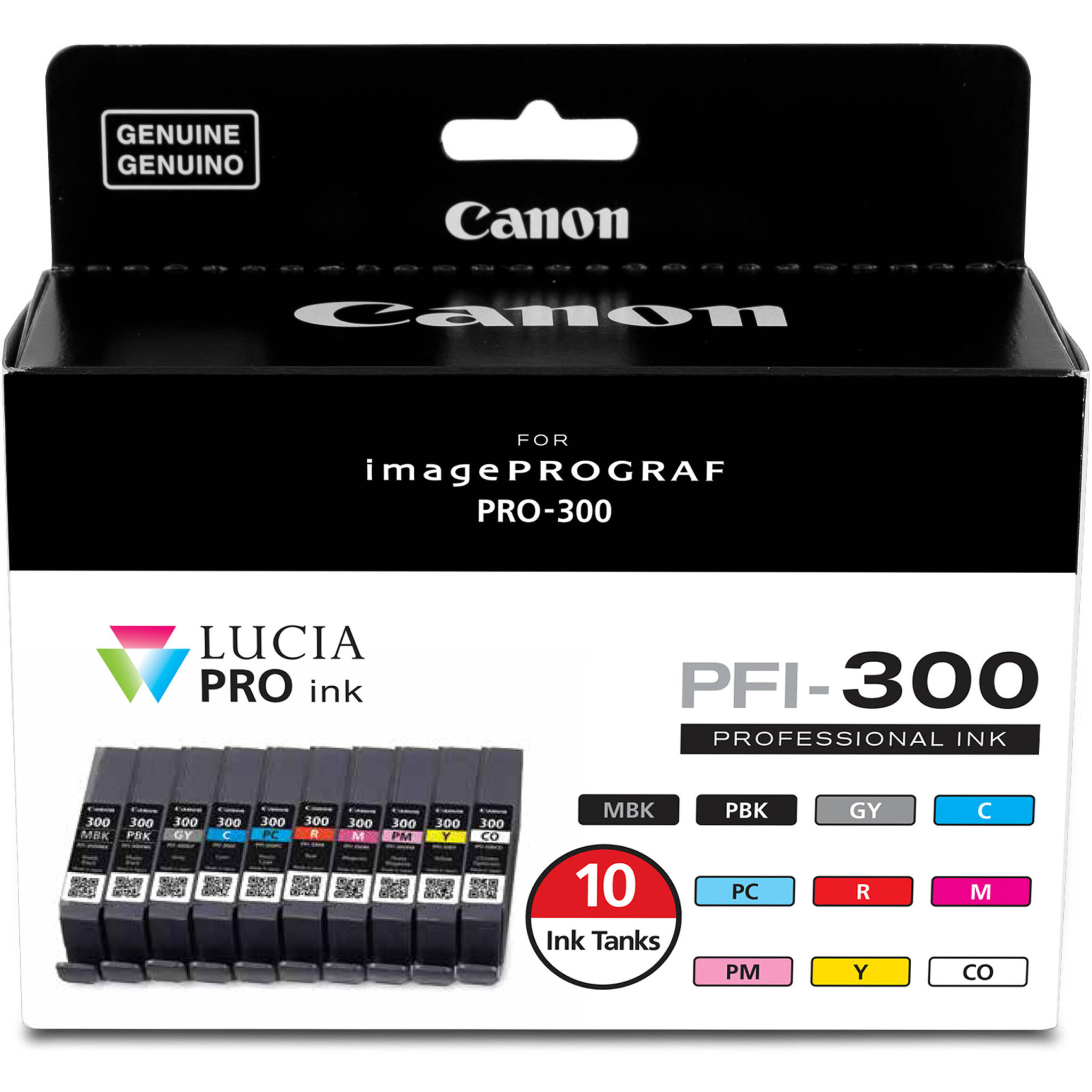 7ade6ea5581c5262dd0b7f9f4b902f36.jpg Canon PFI-300 10-Color Ink Value Pack - Imagen 1