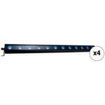 American DJ Ultra Hex Bar 12 LED Luminaria lineal (paquete de 4) - Imagen 2