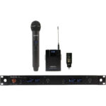 Audix AP62 C210 R62 Receptor True Diversity de doble canal con petaca B60, micrófono Lavalier ADX10 y transmisor de micrófono de mano H60 OM2 (522 a 586 MHz)
