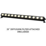 American DJ UBL12H RGBAL+UV Kit de barra de luz lineal con bolsa y cables DMX (paquete de 2) - Imagen 12