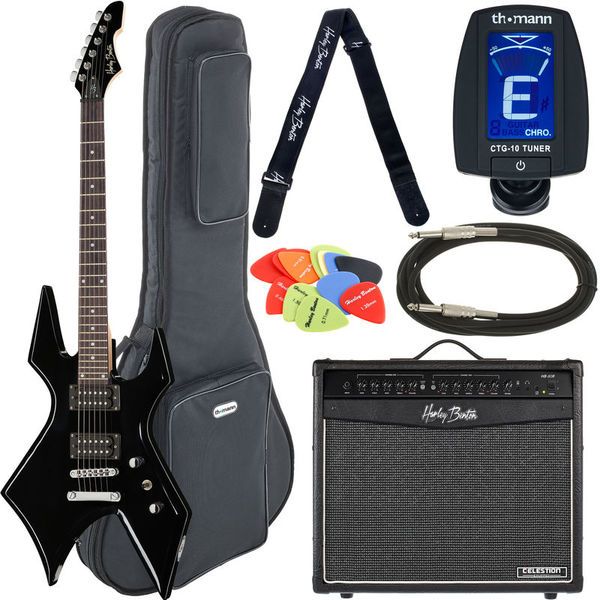 7e3df9e39513ea9926b3dbf7e11bc822.jpg Harley Benton WL-20BK Rock Series Set 2 - Imagen 1