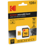 Tarjeta de memoria microSDXC Kodak Ultra Performance UHS-I de 128 GB con adaptador SD - Imagen 2