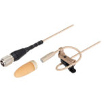 Audio-Technica BP899LcH-TH Micrófono Lavalier omnidireccional subminiatura (teatro-beige, baja sensibilidad, conector estilo cH)