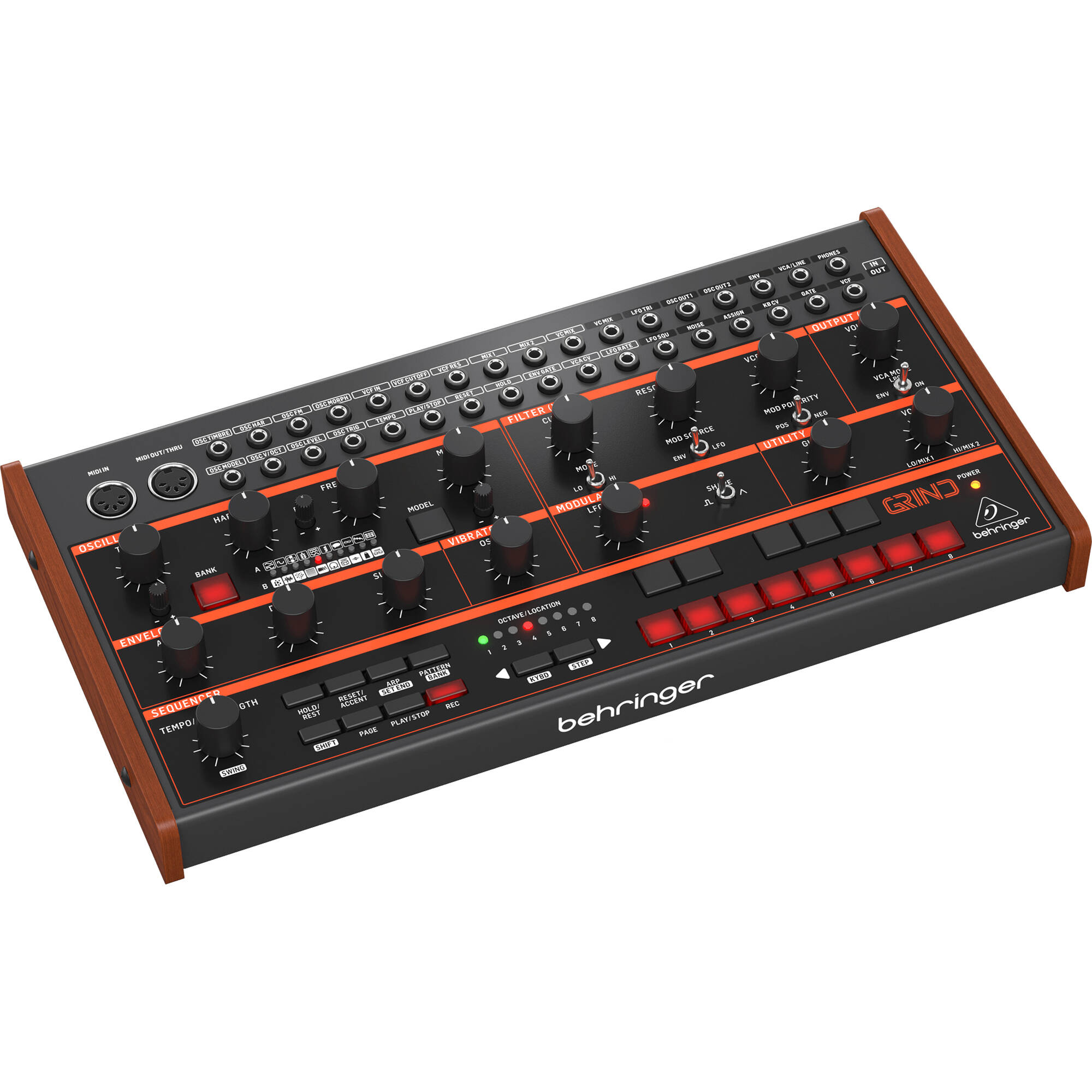 7f7e86369932f4dbf1cbebd1881807aa.jpg Sintetizador semimodular híbrido GRIND de Behringer - Imagen 1