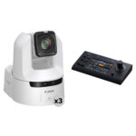 Canon CR-N350 4K NDI PTZ 3-Camera Kit with RC-IP1000 Controller (Titanium White)
