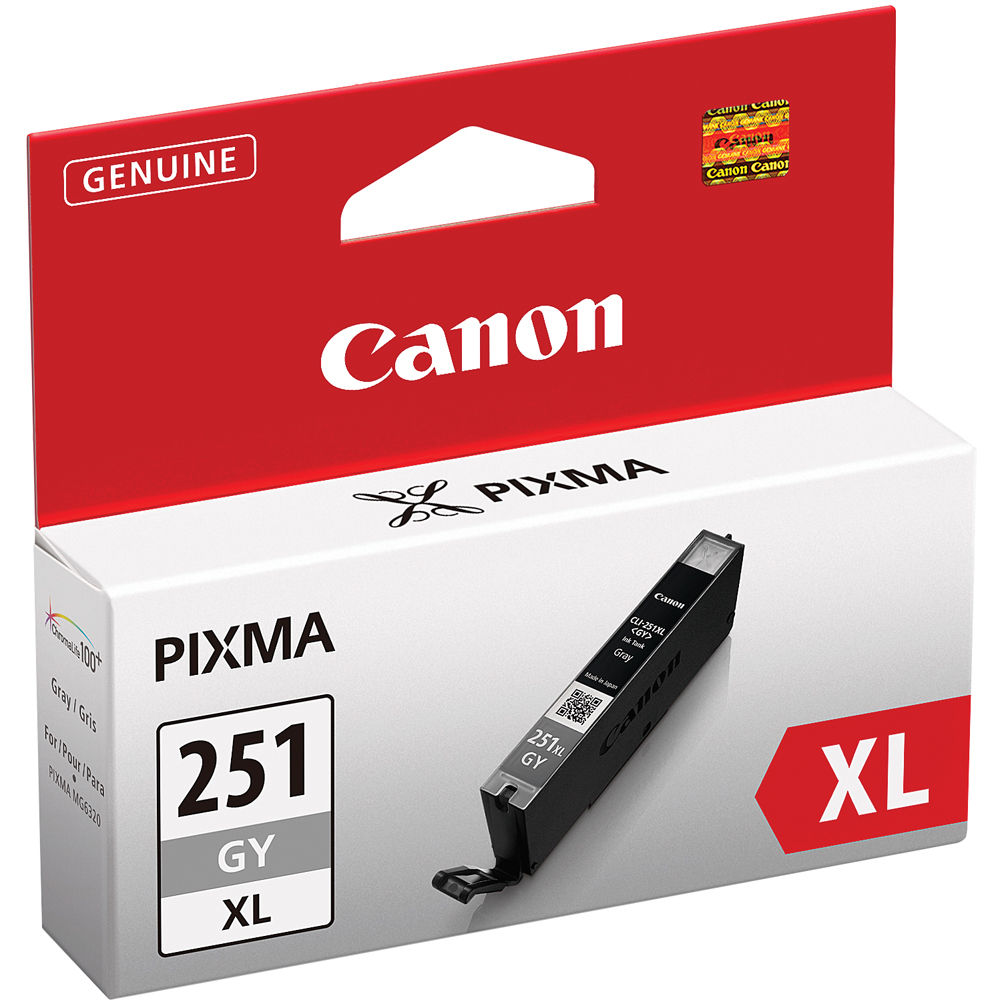 7fd270439be5c42a61ff34ad75af97ac.jpg Canon CLI-251GY XL High-Capacity Gray Ink Tank - Imagen 1