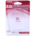 Carson WM-01 Paquete doble de lupa tipo billetera de 2,5 aumentos con punto de alimentación de 6 aumentos - Imagen 4