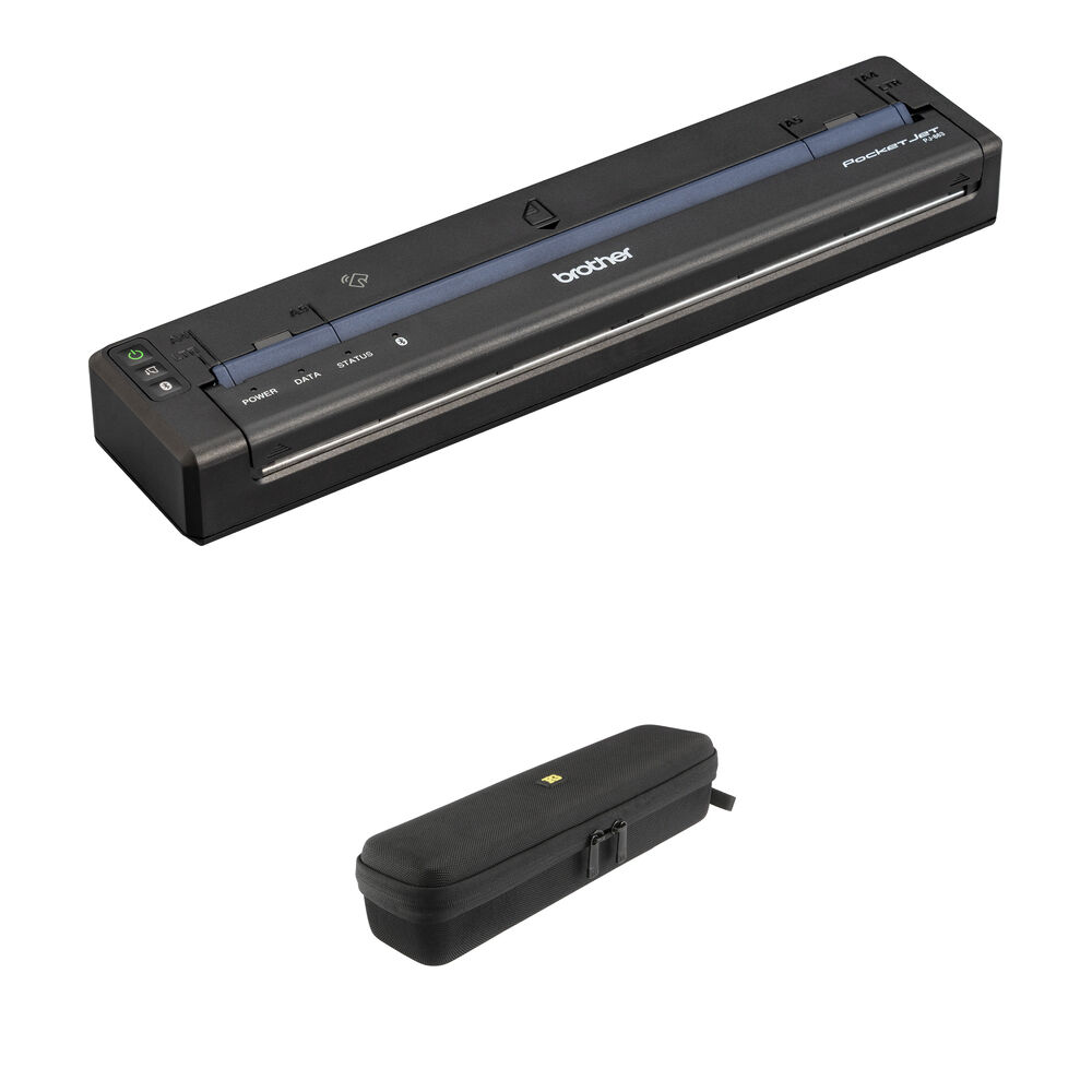 806d16e0e7f05732e10a9f60cfb6aacd.jpg Brother PocketJet PJ-863 Impresora térmica monocromática móvil y kit de estuche - Imagen 1