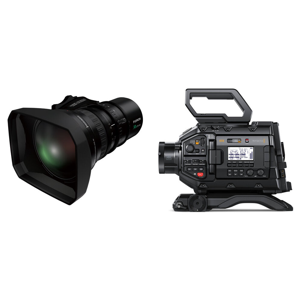 80888a5124951246b33e3c26af7a4782.jpg Cámara Blackmagic Design URSA Broadcast G2 con lente servo zoom Fujinon de 7,8-234 mm - Imagen 1