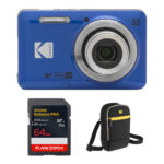 Cámara digital Kodak PIXPRO FZ55 con kit de accesorios (azul) - Imagen 2