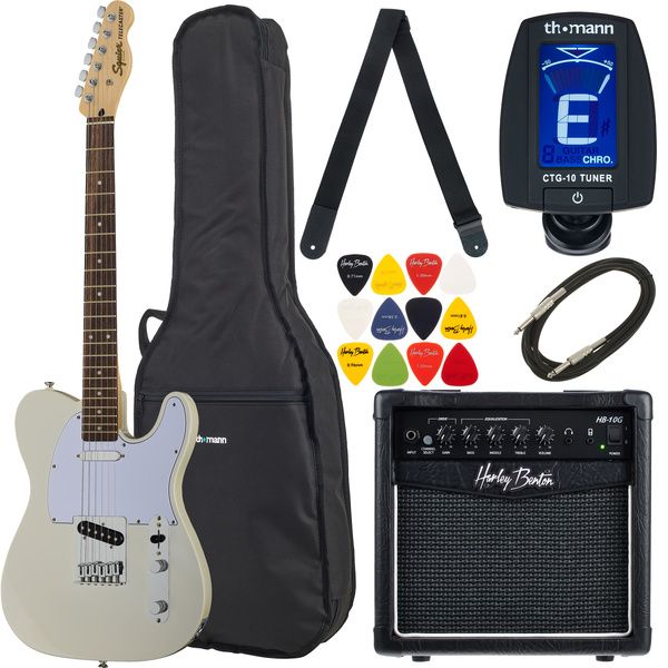 81e2531b8cf93922d2076341fd12c159.jpg Squier Affinity Tele Olympic W Set - Imagen 1