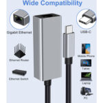 Adaptador de red Adesso USB-C a Ethernet - Imagen 4