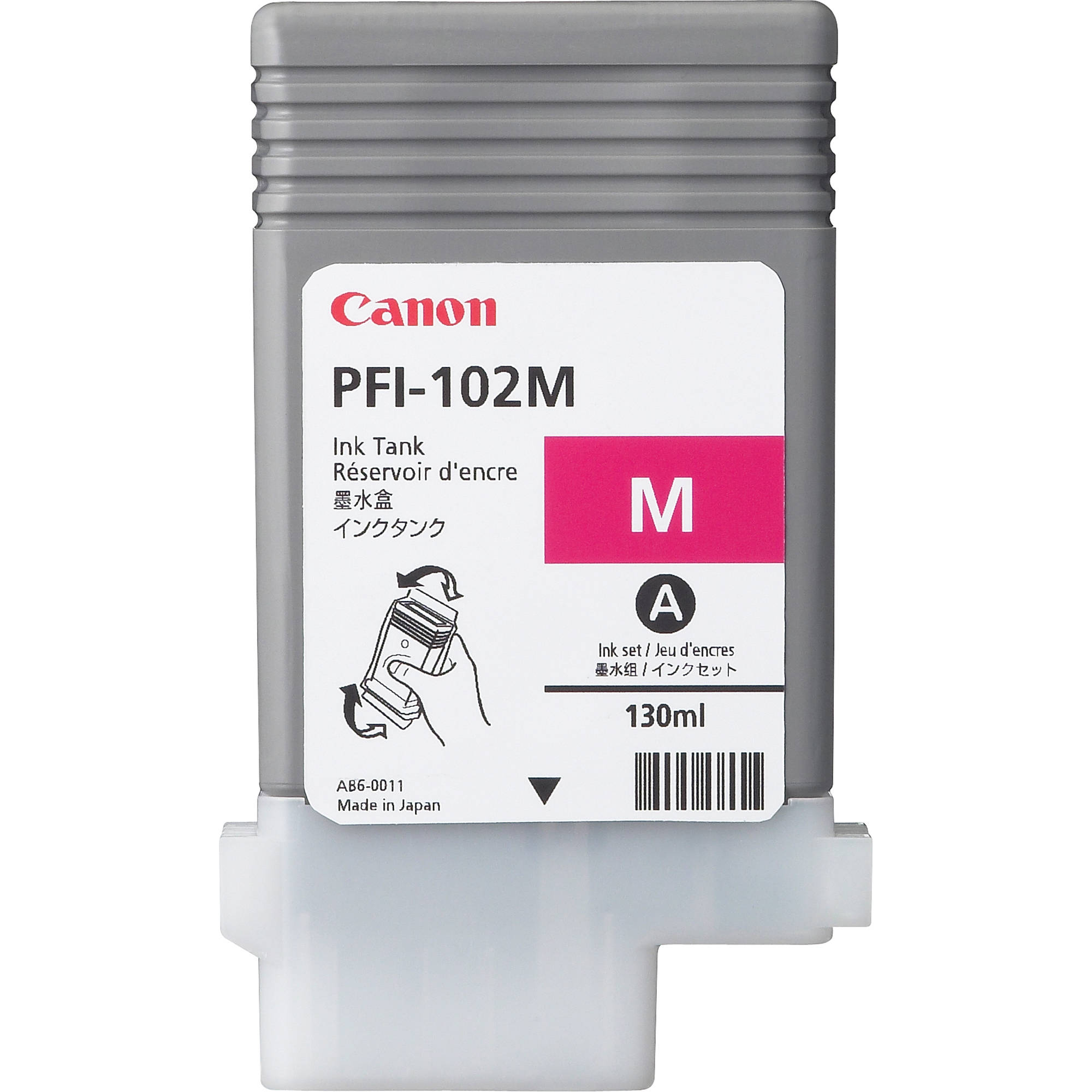 825168afd8eb696adc611e20d0da829b-1.jpg Canon PFI-102M Magenta Ink Tank (130 ml) - Imagen 1