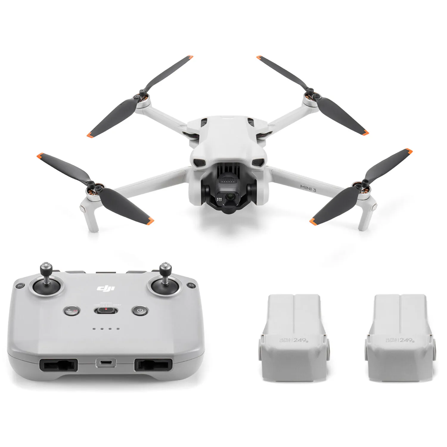 Drone DJI Mini 3 con control remoto RC-N1 y kit de estuche de viaje (Combo Fly More) - Imagen 2