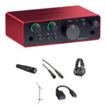 Kit de grabación de guitarra con interfaz de audio Focusrite Scarlett Solo USB-C (4.ª generación) - Imagen 2