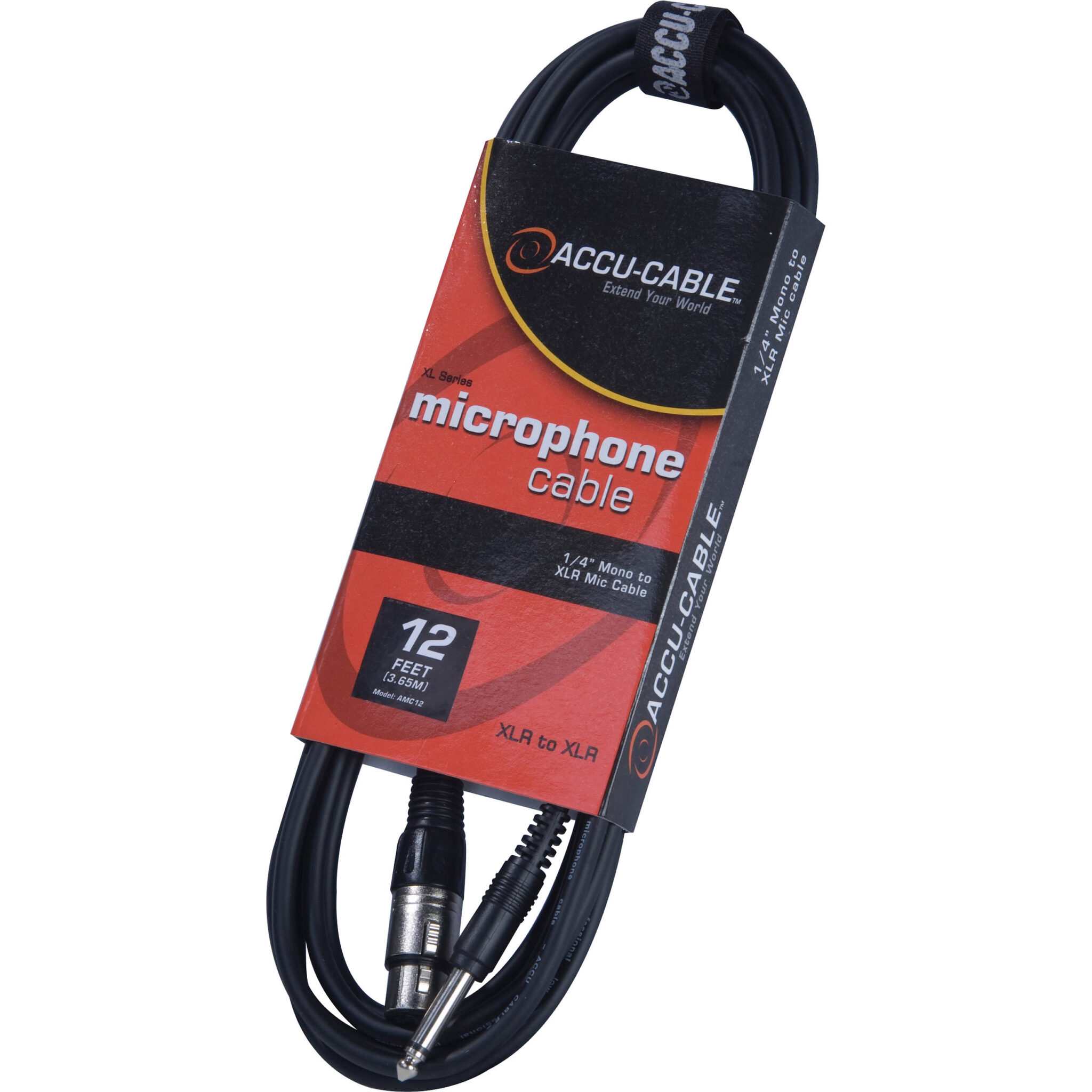 831d31778d1166eaa4783a33d67f4a57-2.jpg American DJ AMC12 1/4" Mono to XLR Mic Cable (12') - Imagen 1