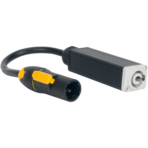 861a5e230f5ec6b21c355b94b897df22.jpg American DJ IP65 Locking Power Connector to Standard Locking Power Connector (1', White) - Imagen 1