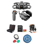 Drone DJI Avata 2 FPV con combo Fly More de 1 batería y paquete de accesorios