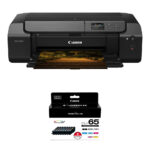 Canon PIXMA PRO-200S 13" Wireless Inkjet Photo Printer with 8 CLI-65 Ink Tank Value Pack Kit