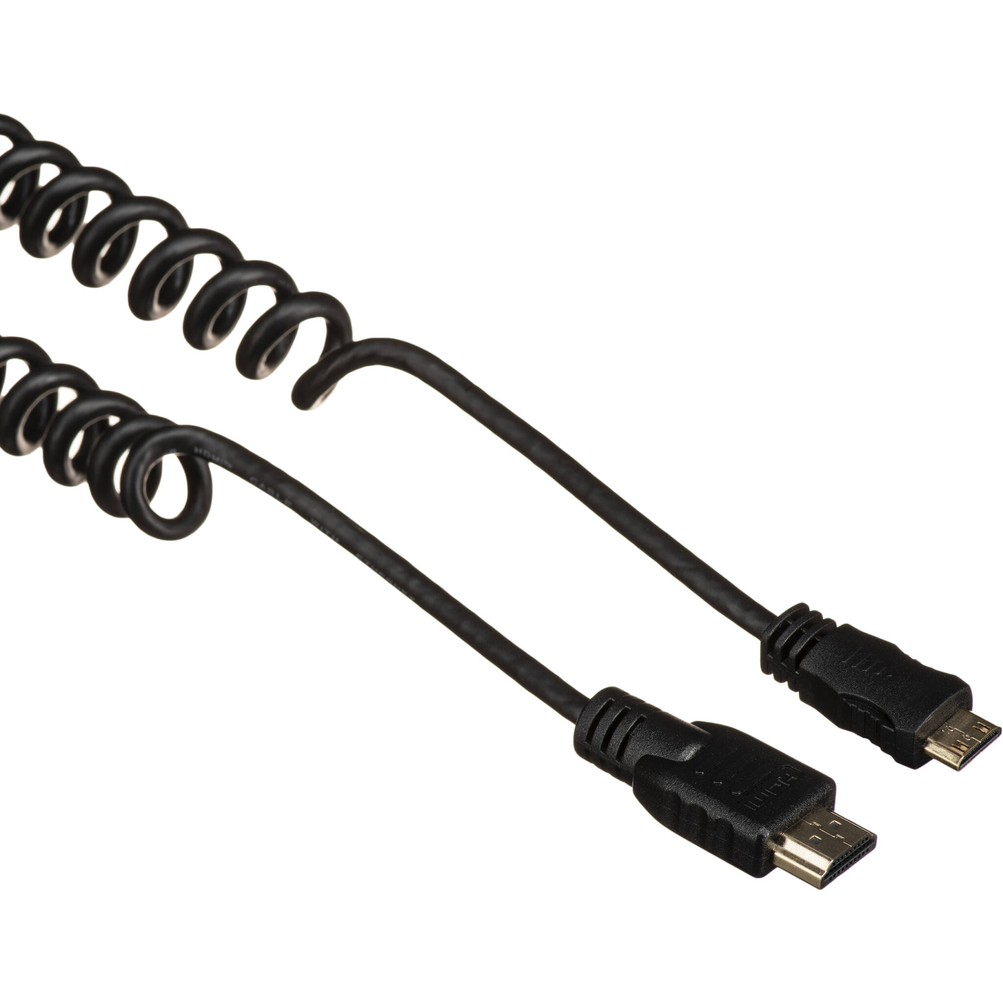 87e89342fa2514d782cecb0c295f53dd.jpg Cable Mini-HDMI a HDMI en espiral Atomos (19,7 a 25,6") - Imagen 1