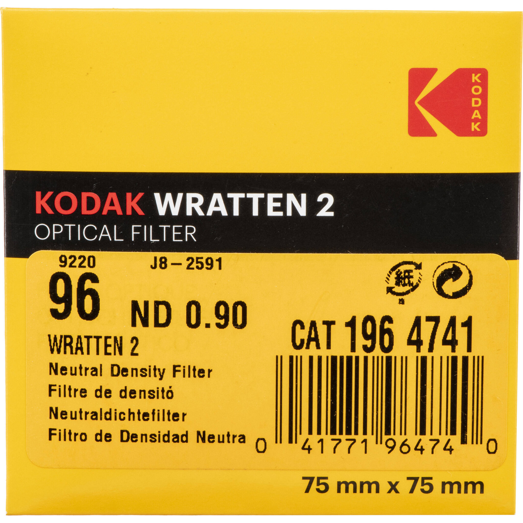 885f5bb39422456d30da8bd1d8d05cc2.jpg Filtro ND de gel óptico Kodak #96 Warts 2 (3 x 3", 3 paradas) - Imagen 1