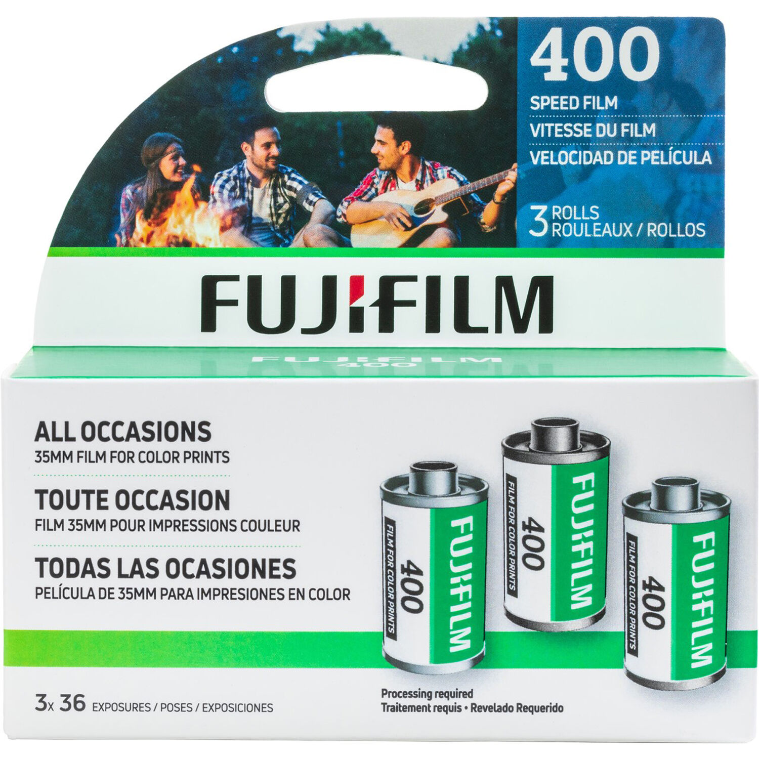 888ed7d183408fc70e278198339a18d2.jpg Película negativa de color FUJIFILM 400 (paquete de 3, rollo de película de 35 mm, 36 exposiciones) - Imagen 1