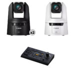 Kit de 3 cámaras Canon CR-N500 4K PTZ con controlador RC-IP100 (negro/blanco) - Imagen 3