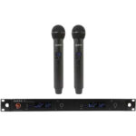 Audix AP62OM5 R62 Receptor inalámbrico de 2 canales con dos micrófonos inalámbricos de mano (522 a 586 MHz)