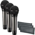 Audio-Technica ATM510 Micrófono dinámico cardioide de mano (paquete de 3)