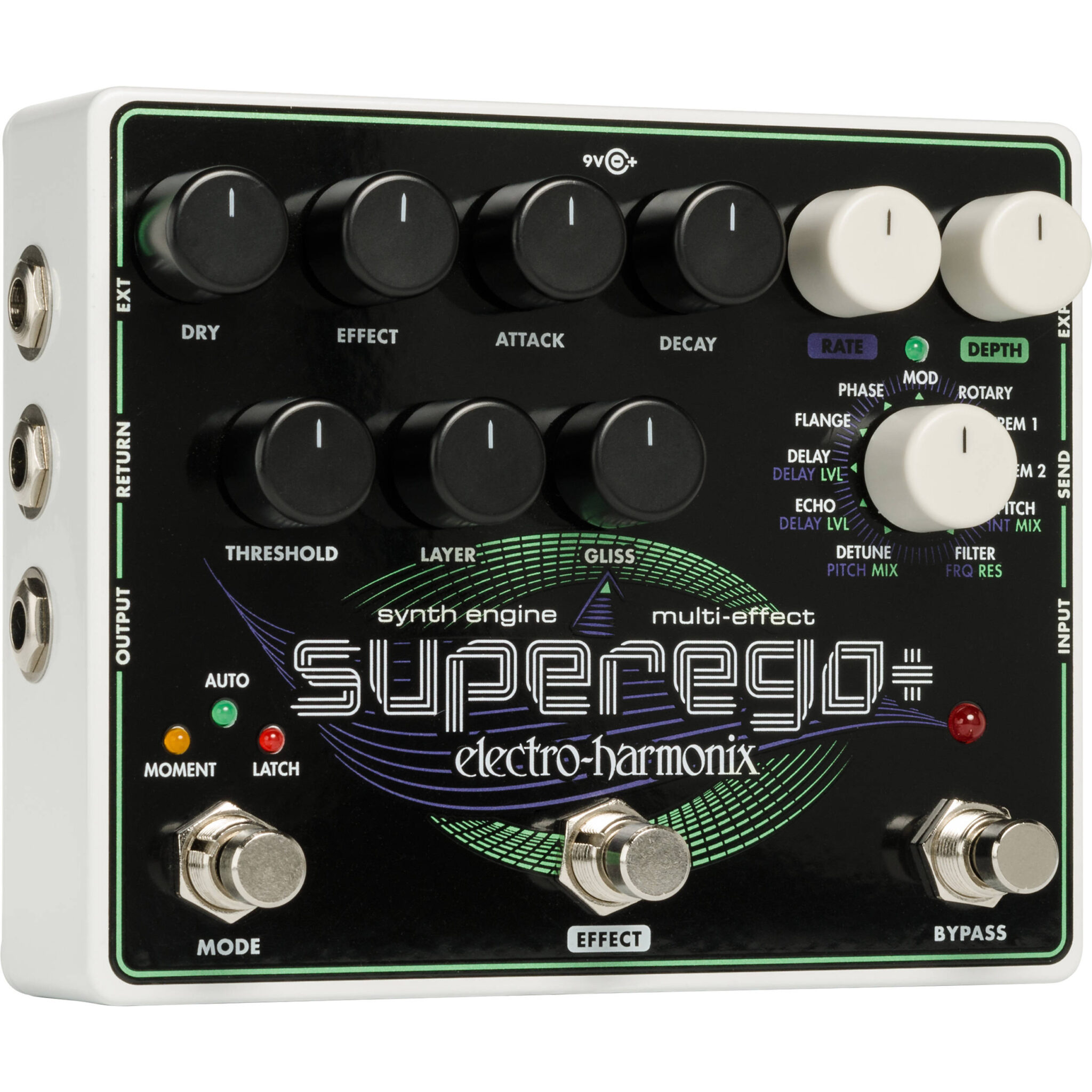 8a6fb9c1e59983a2100936741d4262e0.jpg Electro-Harmonix Superego+ Freeze, motor de sintetizador y pedal multiefectos con fuente de alimentación - Imagen 1