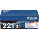 Brother TN221 Cartucho de tóner de color de rendimiento estándar, paquete de 3 - Imagen 3