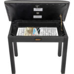 Casio Privia PX-S1100 Piano digital de 88 teclas con soporte, banco, auriculares, pedal triple (negro) - Imagen 2