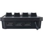 Adesso AKB-600HB Teclado mecánico de 19 teclas con concentrador USB de 3 puertos (negro) - Imagen 6