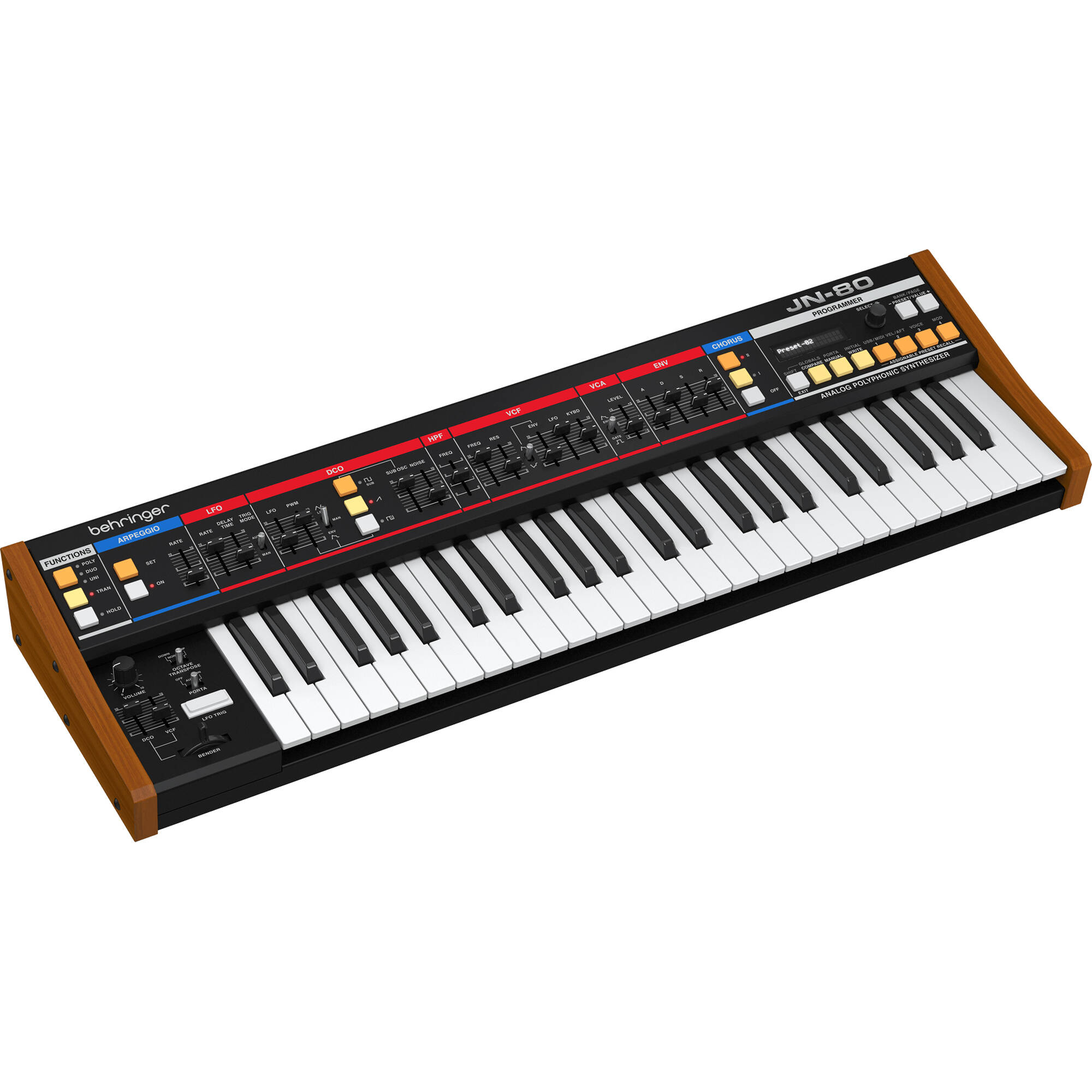 8bb09e5dbe8cb0fa04f2f4fe871d8c5a.jpg Behringer JN80 Sintetizador polifónico programable analógico clásico de 8 voces - Imagen 1