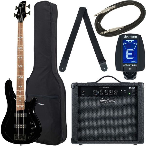 8c6212eb676d5f5215690fa2db6b4cd7.jpg Harley Benton B-450 Black Bundle 1 - Imagen 1