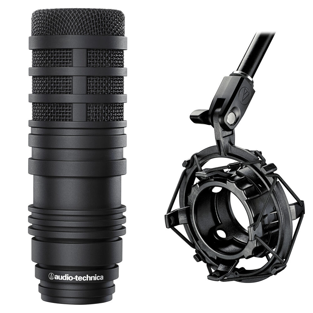 8c9cfb4373dda77be4b83361363bd84a.jpg Audio-Technica BP40 Kit de micrófono de transmisión dinámico de diafragma grande con soporte antivibración - Imagen 1