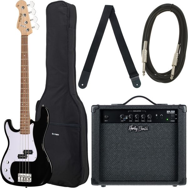 8d987396e46489fe6d800b90e58d4a39.jpg Harley Benton HBP120BK LH Bundle 1 - Imagen 1