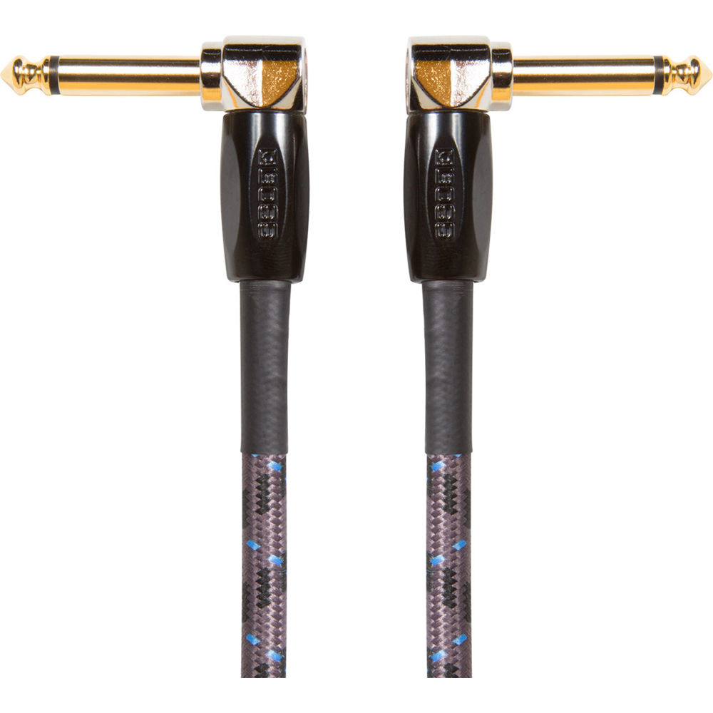 8e03dc86ba432f5096fb16ce8593430b.jpg Cable de pedal/parche para instrumentos BOSS BIC-1AA con conectores de ángulo recto de 1/4" (1') - Imagen 1
