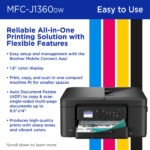 Impresora multifunción de inyección de tinta a color inalámbrica Brother Work Smart MFC-J1360DW - Imagen 8