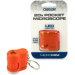 Microscopio de bolsillo Carson MicroMini 20x (naranja lava) - Imagen 6
