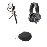 Apogee Electronics HypeMiC - Kit de micrófono de condensador cardioide USB con auriculares y estuche Audio-Technica ATH-M50x
