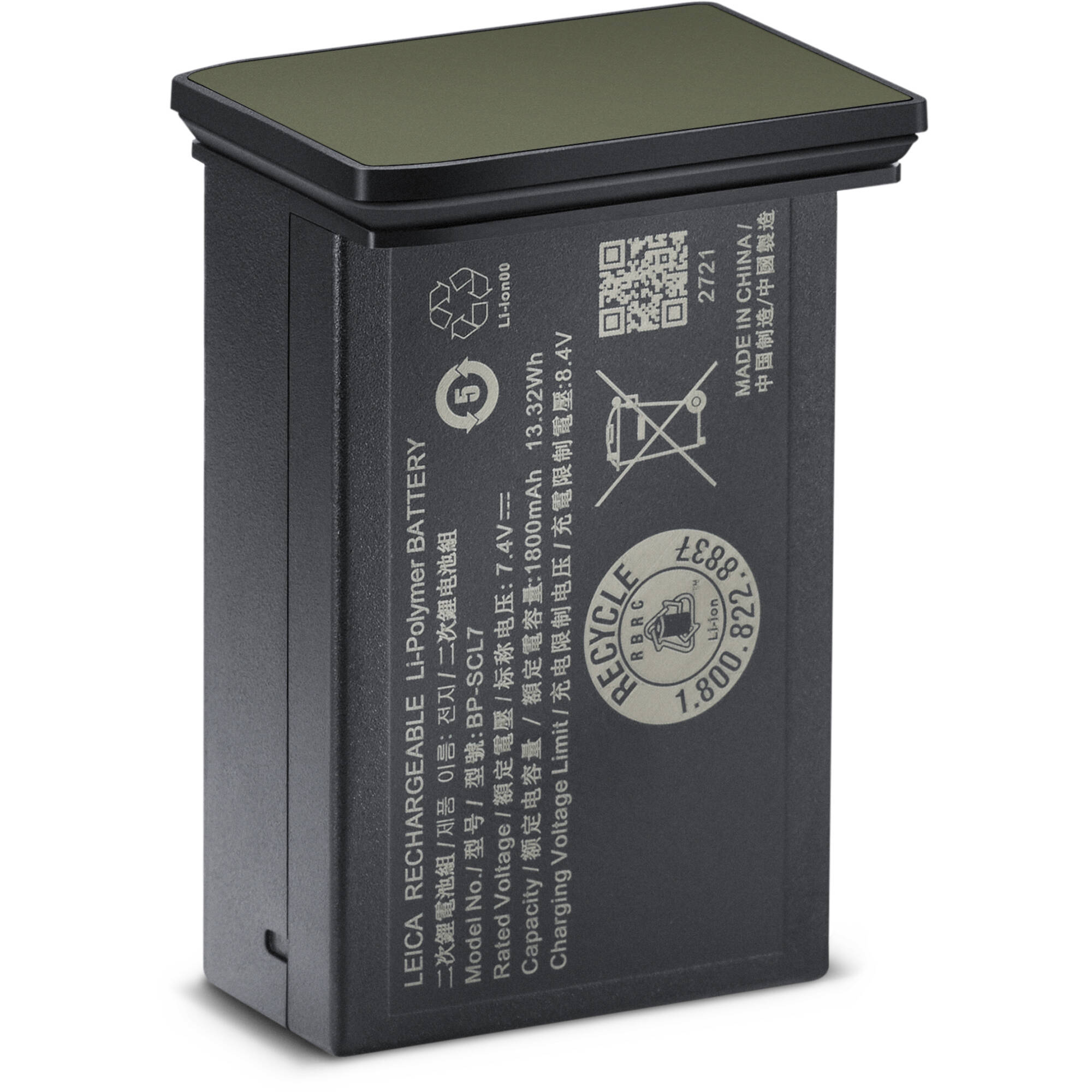8f141796d7a2d00d0559242f9cbb0b02.jpg Batería de iones de litio Leica BP-SCL7 (oliva) - Imagen 1