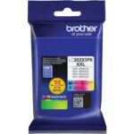Brother LC30293PK Juego de cartuchos de tinta de tres colores INKvestment de súper alto rendimiento